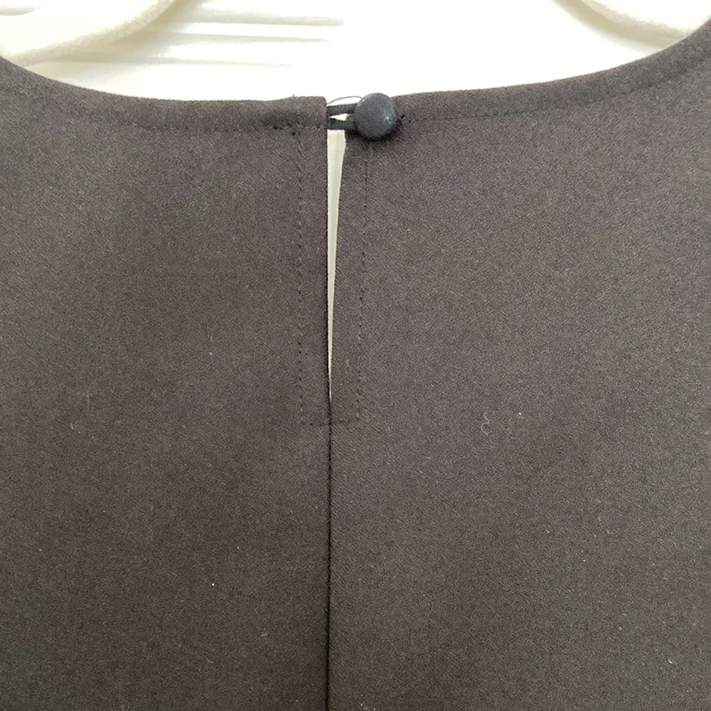 Jcrew black peplum structured top